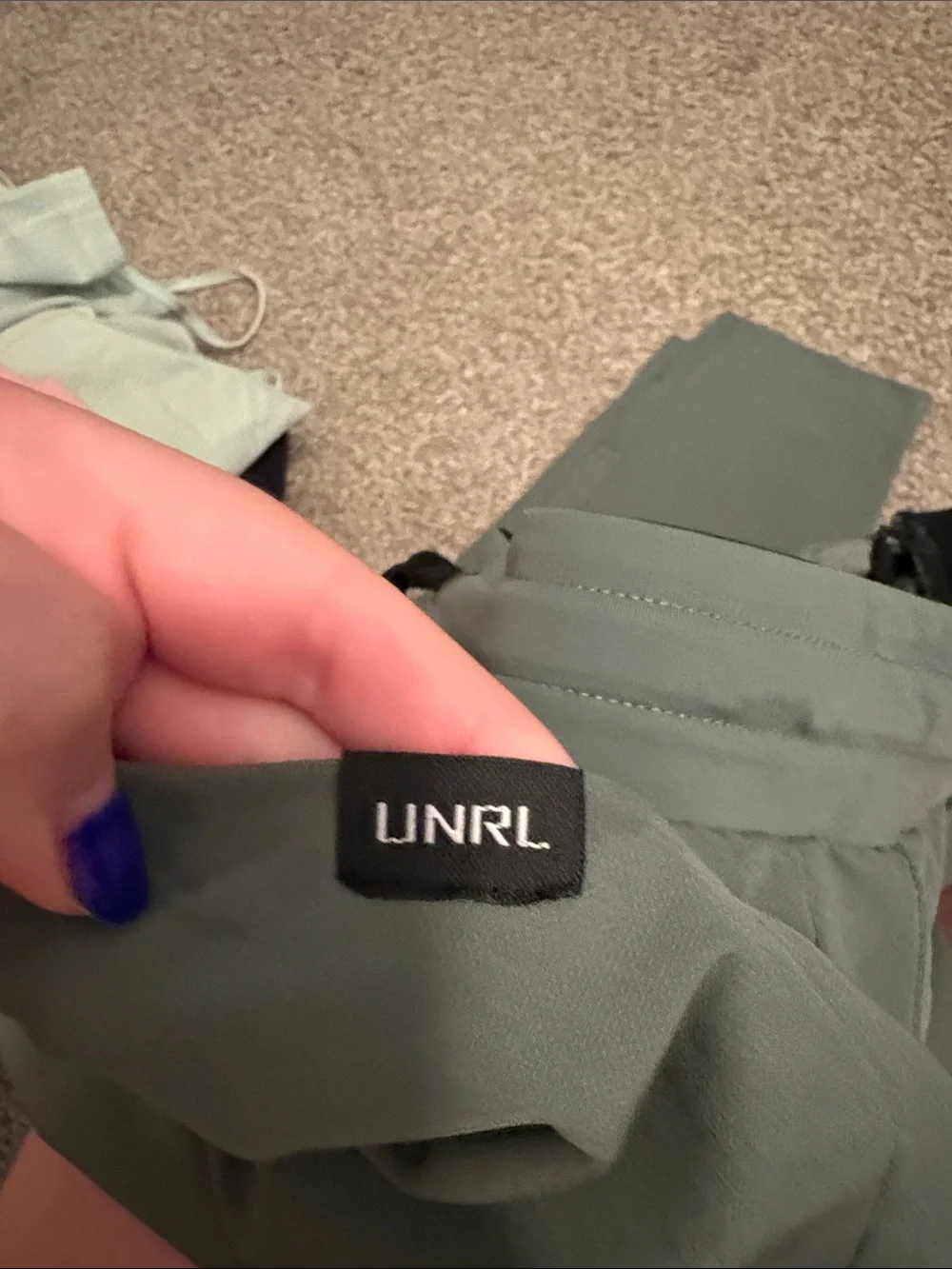 Men's Sage Green Slim Fit Joggers with Drawstring